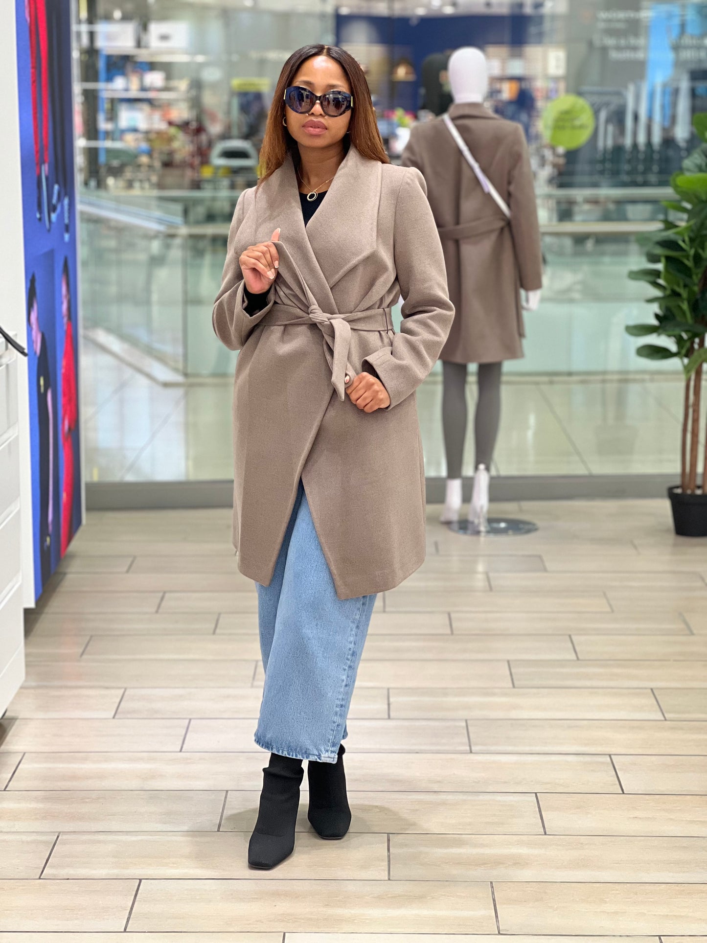 Cashmere Knee Length Coat